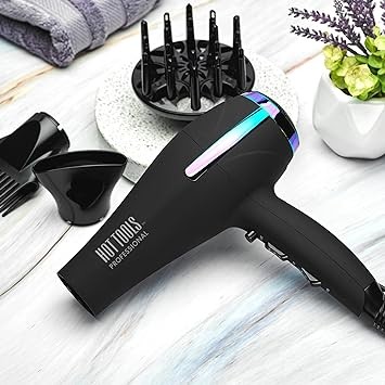 Hot Tools Professional Rainbow Turbo Ceramic Hair Dryer  1875W Powerful and Quiet Blowouts